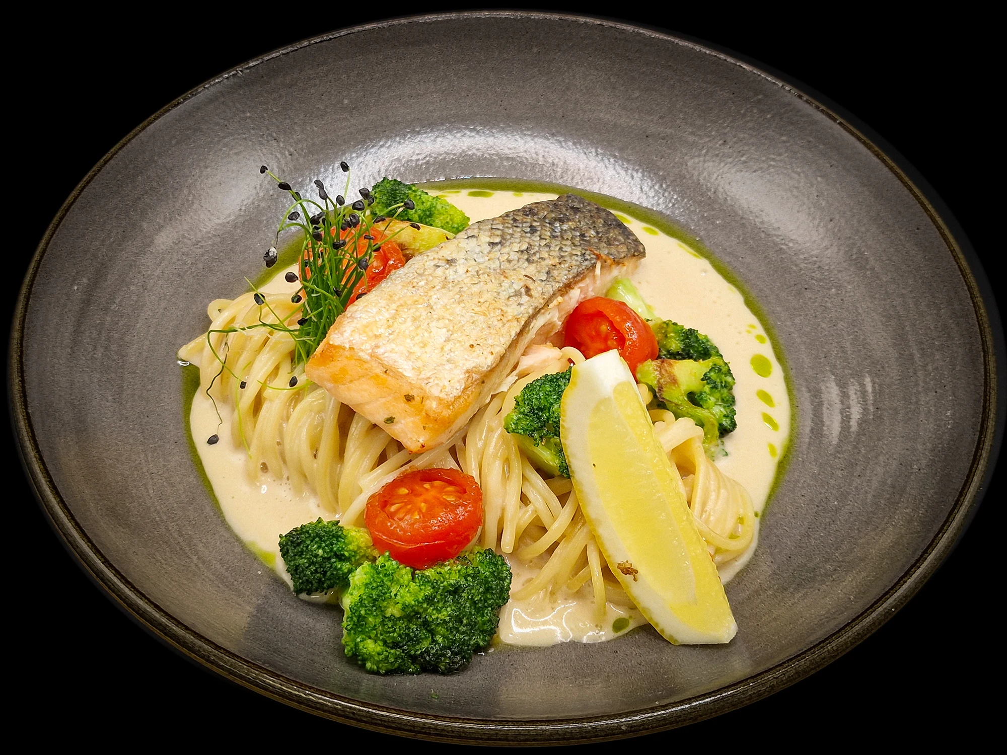 Hotel Sonne Baiersbronn: Lachs auf Pasta