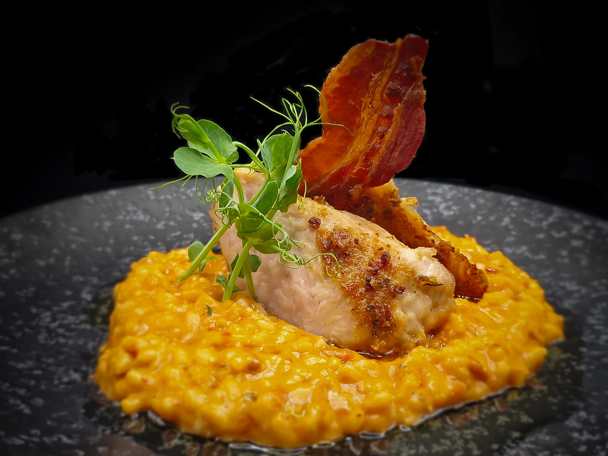 Hotel Sonne Baiersbronn: Pute an Risotto